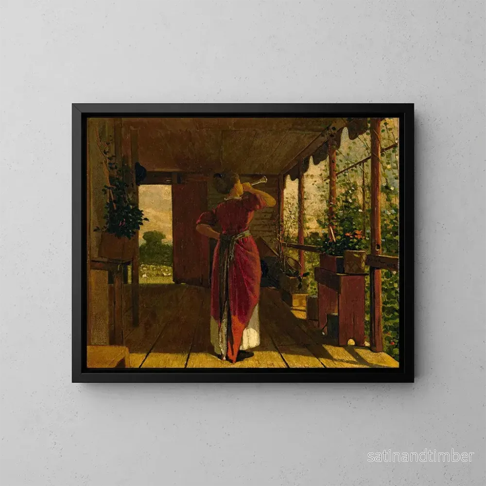 Reproduktion av målningen Le Cor de chasse - Winslow Homer