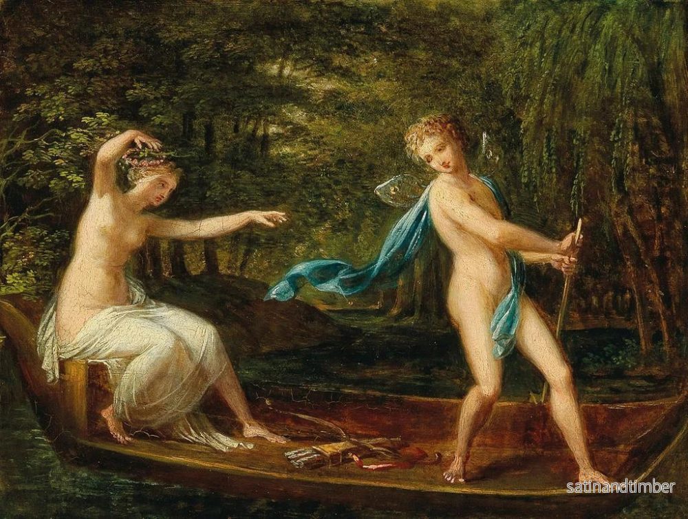 Reproduktion av målningen Cupidon och Psyche - Philipp Friedrich von Hetsch - Bild 2