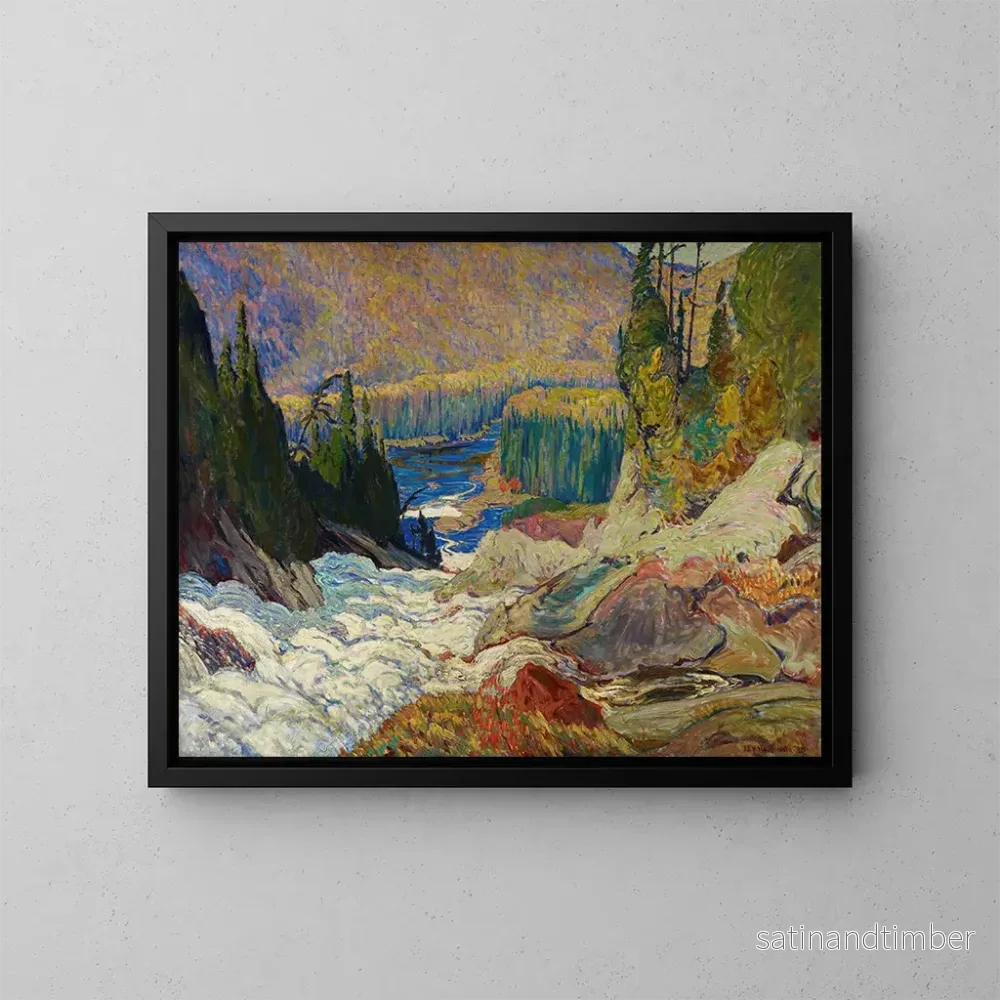 Reproduktion av målningen Chutes de la rivière Montréal – James Edward Hervey MacDonald Reproduktion av målningen Chutes de la rivière Montréal – James Edward Hervey MacDonald