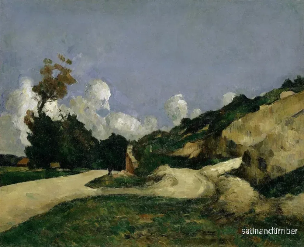 Reproduktion av målningen La Route - Paul Cézanne - Bild 2