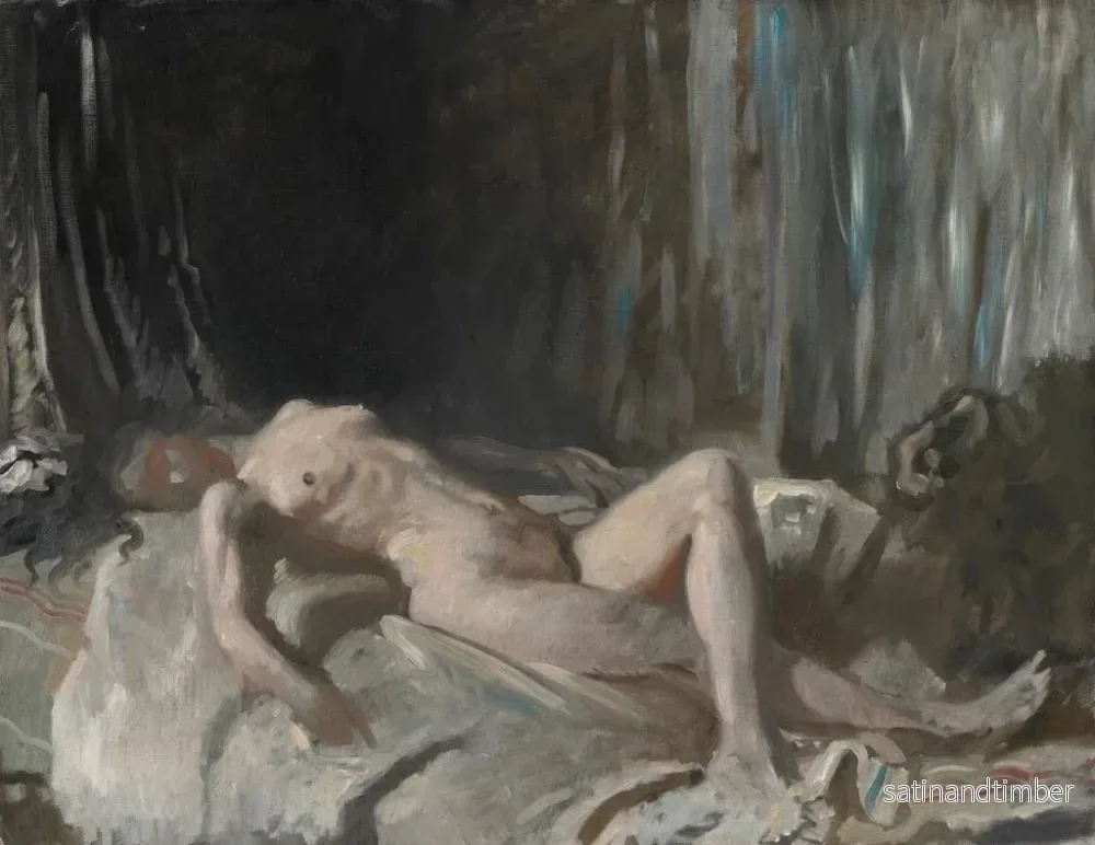 Reproduktion av målningen Studie av en kvinnlig nakenhet - William Orpen - Bild 2