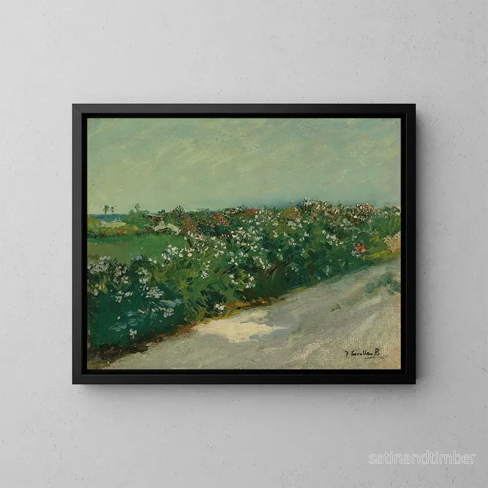 Reproduktion av målningen av stranden vid Malvarrosa - Joaquín Sorolla