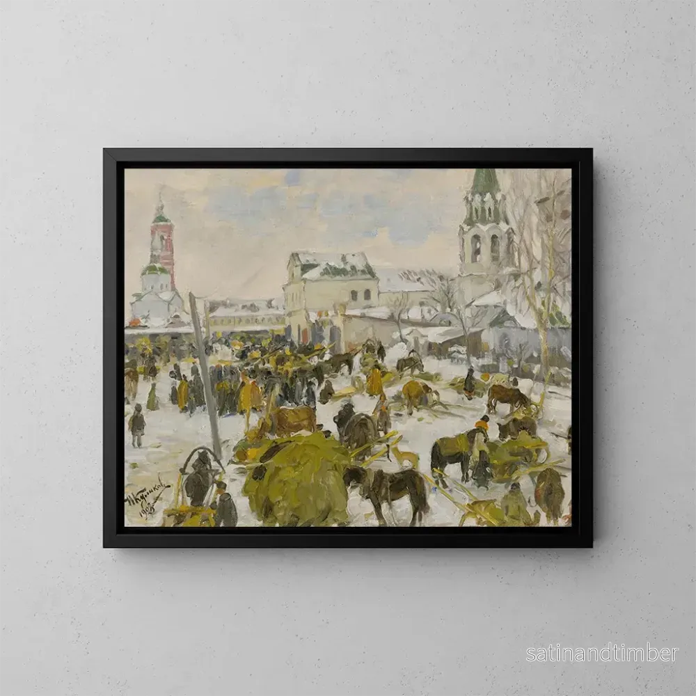 Reproduktion av målningen Place de la ville de Murom - Ivan Semenovich Kulikov