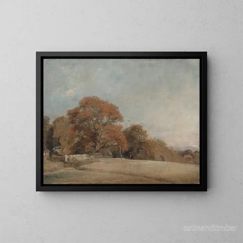 Reproduktion av tavlan Ett höstlandskap i East Bergholt - John Constable