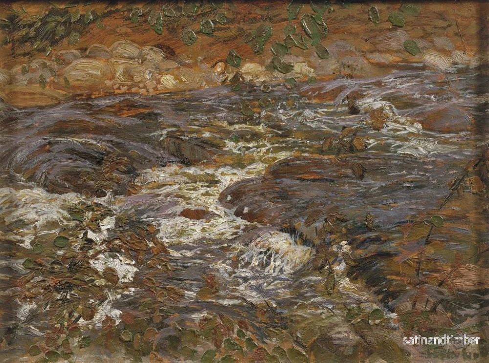 Reproduktion av målningen Ruisseau en cascade - Helmer Osslund - Bild 2