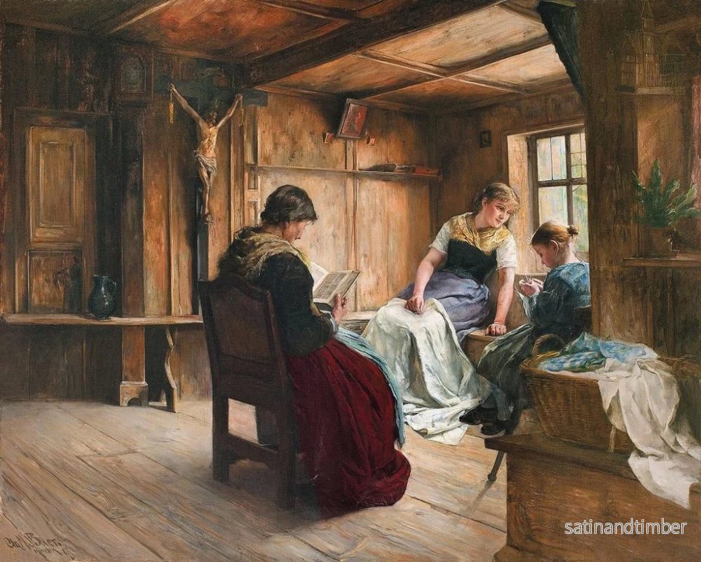 Reproduktion av målningen I bondesalen - Christian Maximilian Baer - Bild 2