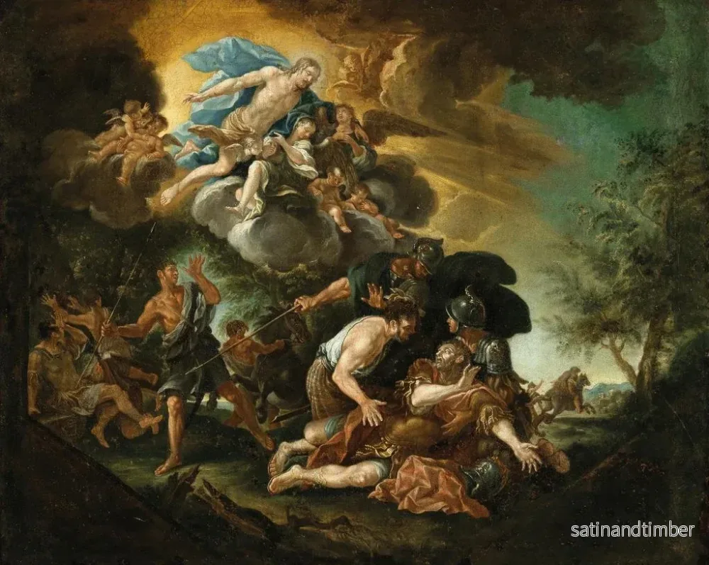 Reproduktion av målningen La Conversion de Saul - Cercle de Johann Heiss - Bild 2
