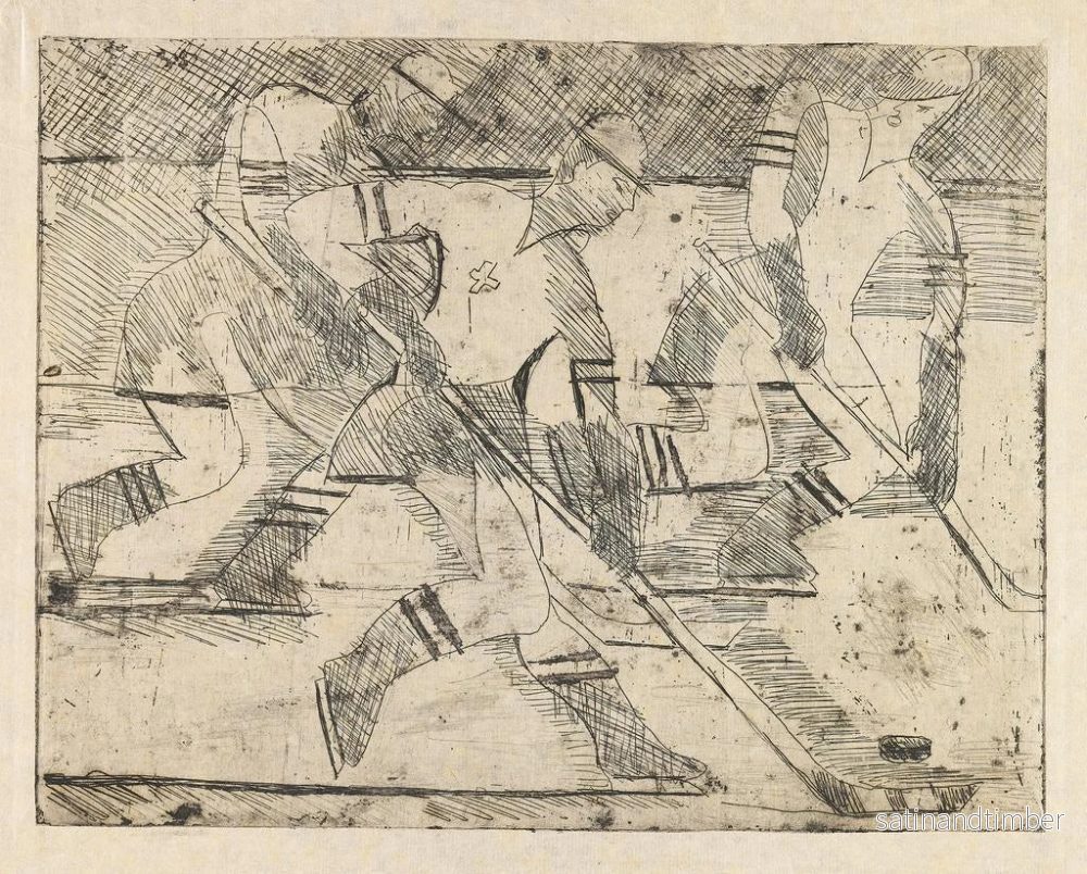 Reproduktion av målningen av ishockeyspelare - Ernst Ludwig Kirchner - Bild 2