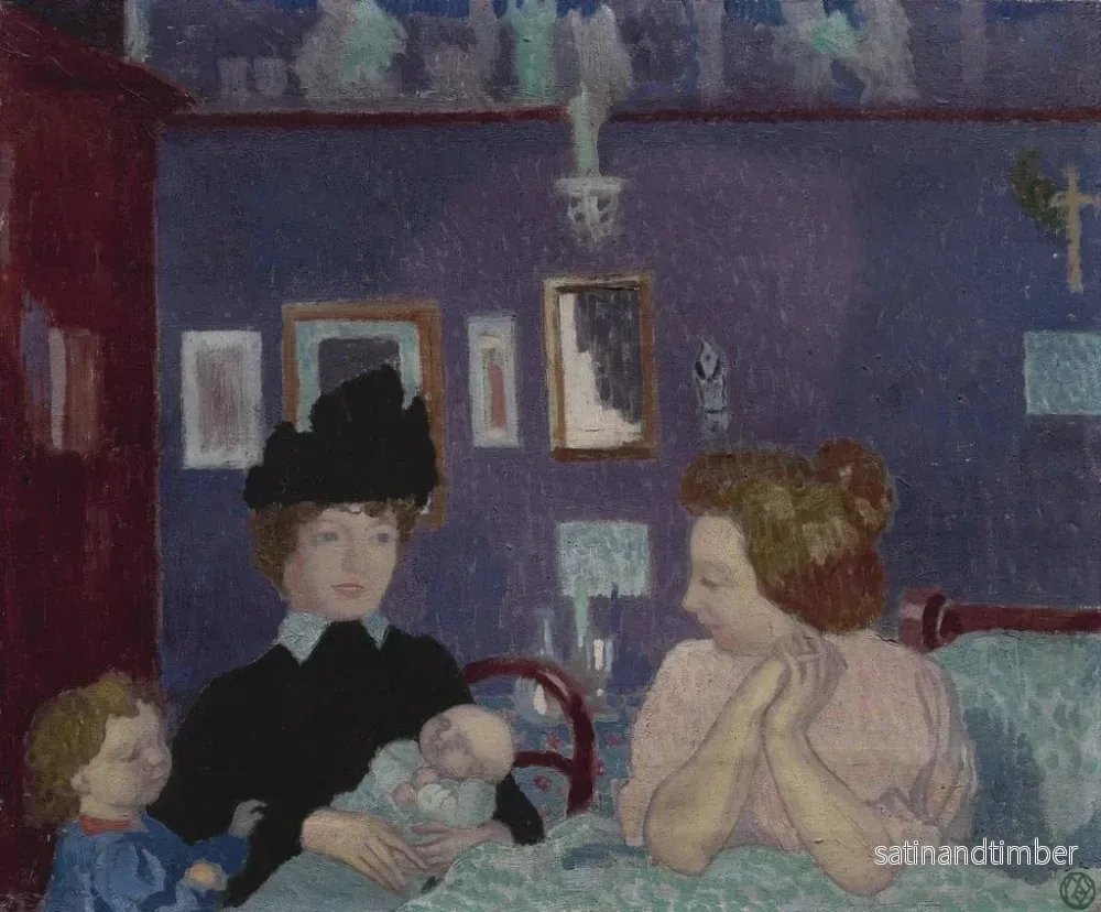 Reproduktion av målningen Besök i den lila rummet - Maurice Denis - Bild 2