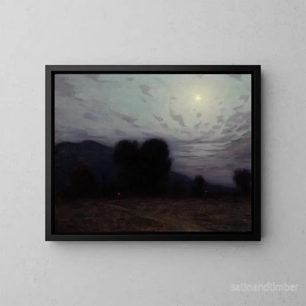Reproduktion av målningen Landskap i månsken – Birge Harrison