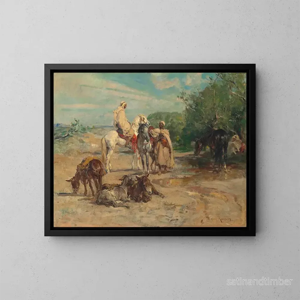 Reproduktion av målningen Arabeska målning till häst - Henri Émilien Rousseau