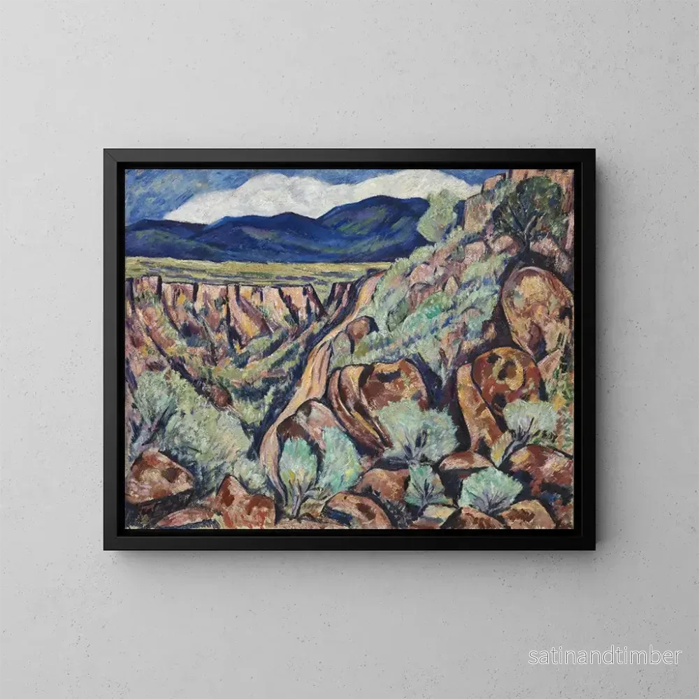 Reproduktion av målningen Landskap av New Mexico - Marsden Hartley