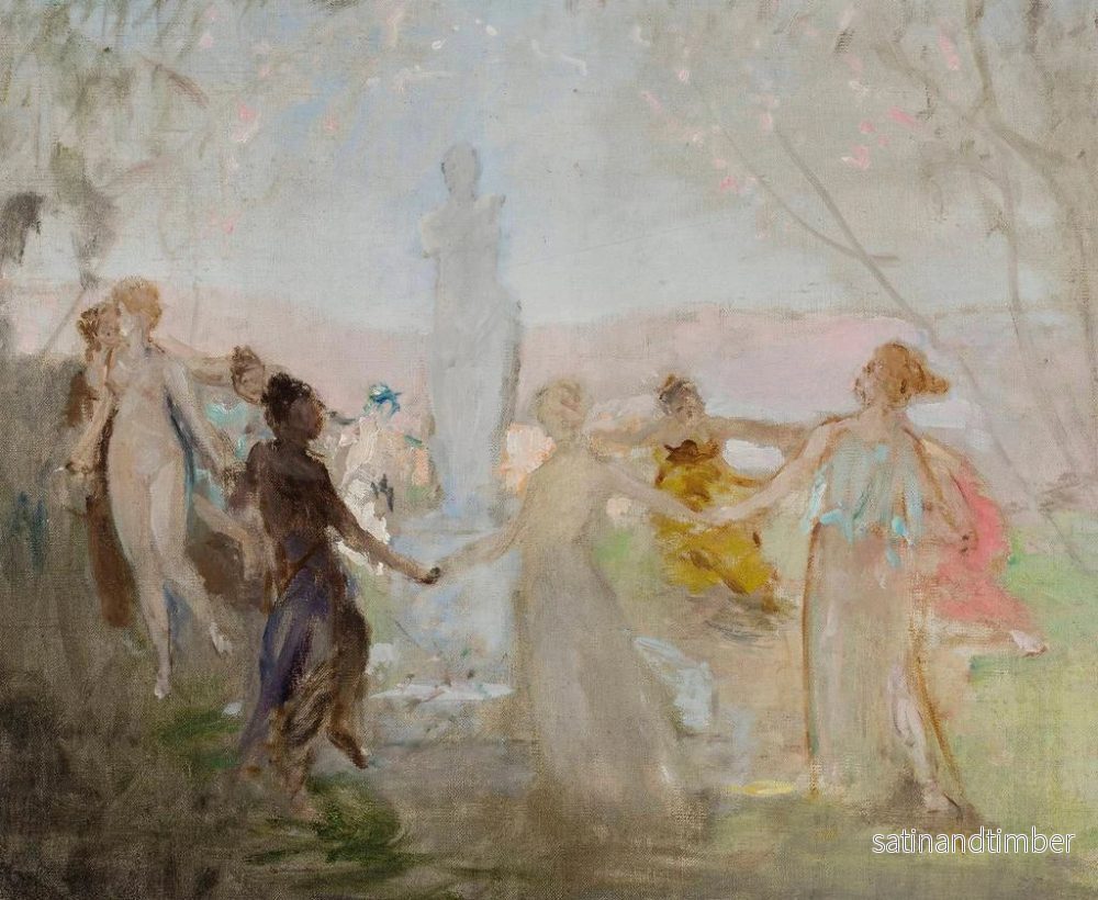 Reproduktion av målningen Skiss för målningen Procession runt statyn av Venus de Milo - Jan Cybis - Bild 2