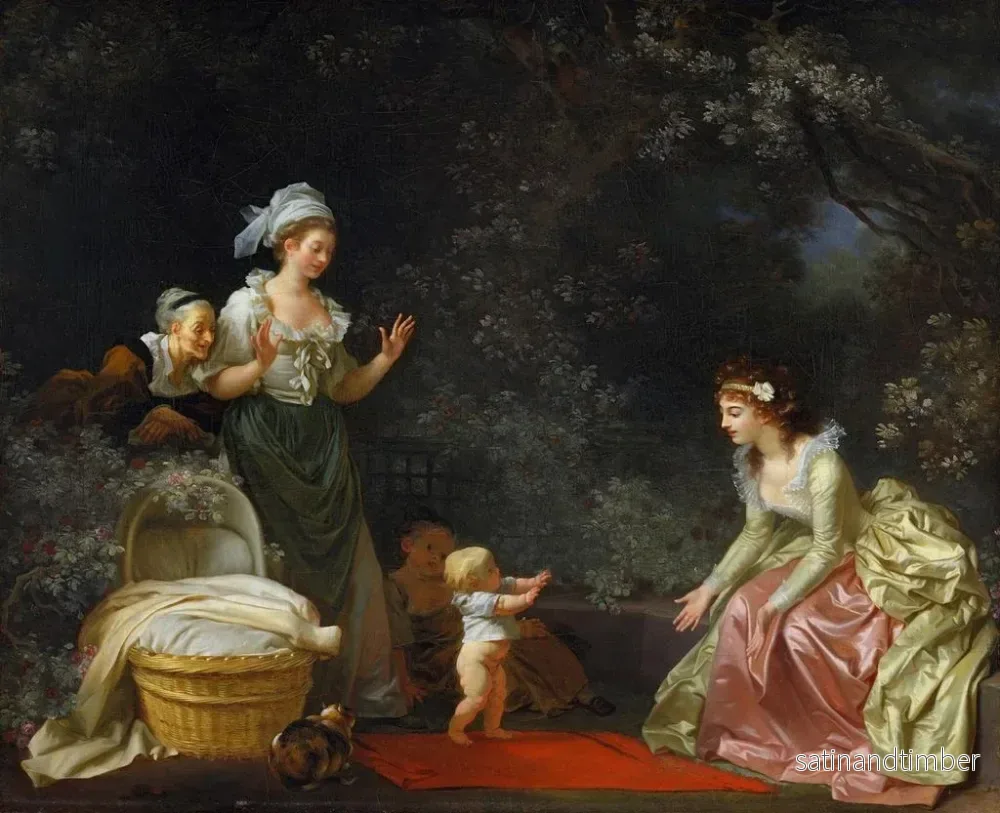 Reproduktion av målningen Les Premiers Pas - Jean-Honoré Fragonard - Bild 2
