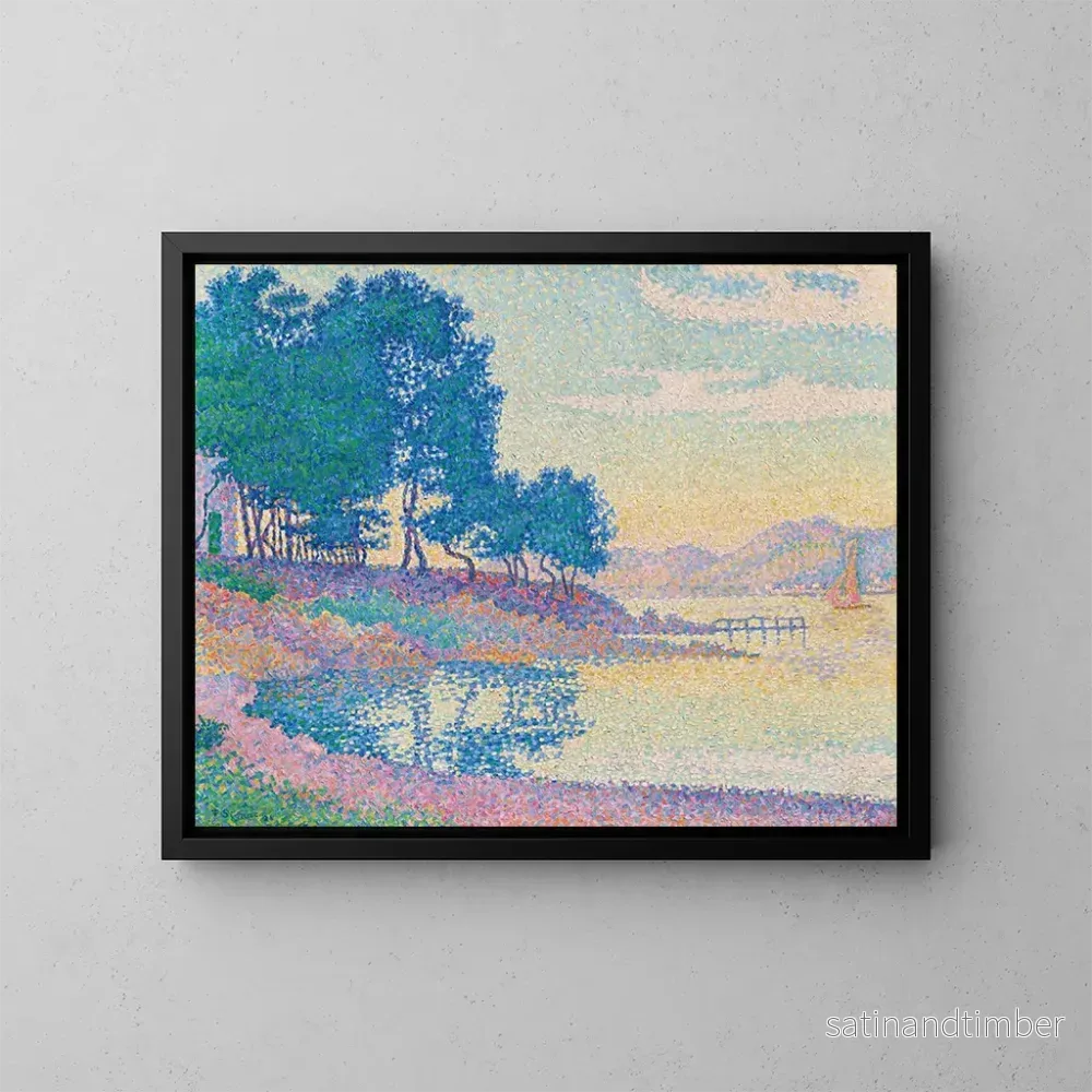Reproduktion av målningen Calanque des Canoubiers, Pointe de Bamer, Saint-Tropez - Paul Signac