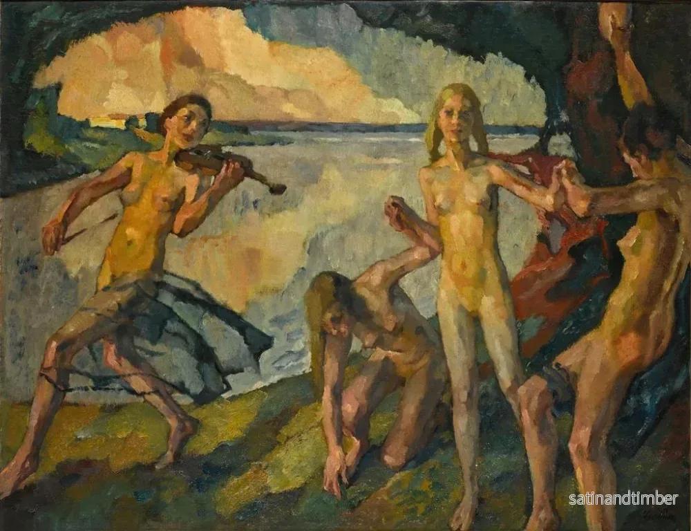 Reproduktion av målningen Ungt liv - Leo Putz - Bild 2