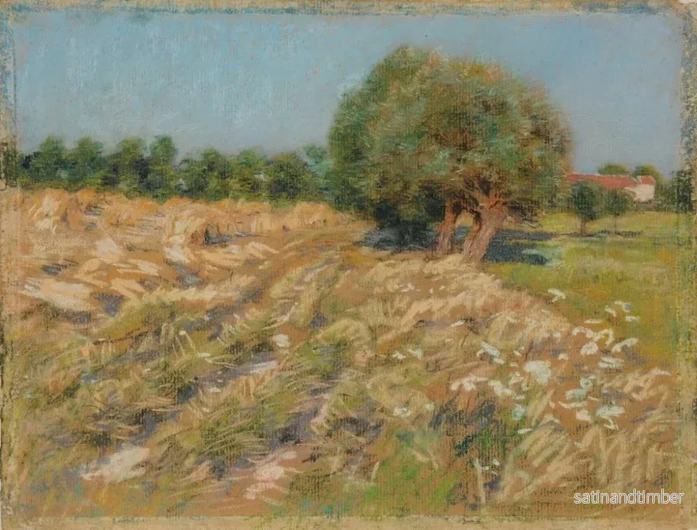 Reproduktion av målningen Le chemin de la ferme - Léon Augustin Lhermitte - Bild 2
