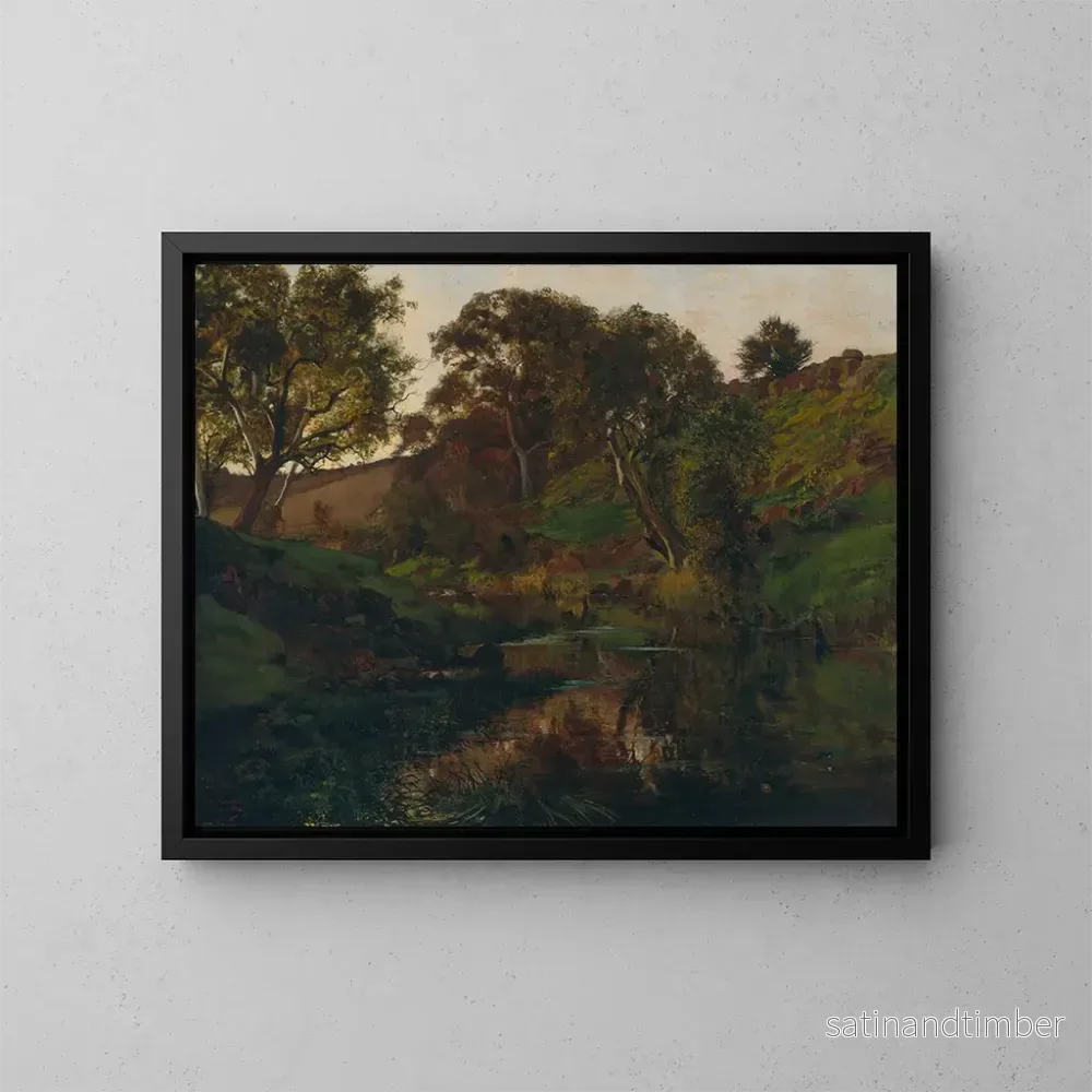 Reproduktion av målningen Skymning vid Merri Creek - Julian Ashton