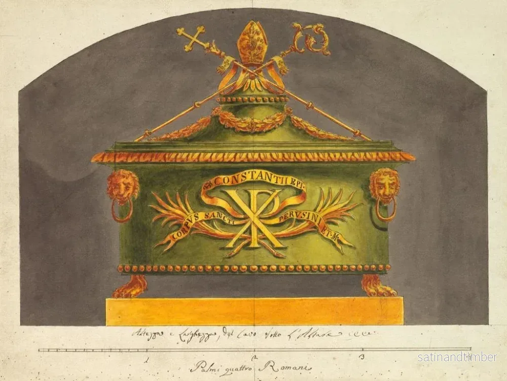 Reproduktion av målningen Sarcophage för reliken - Luigi Righetti - Bild 2