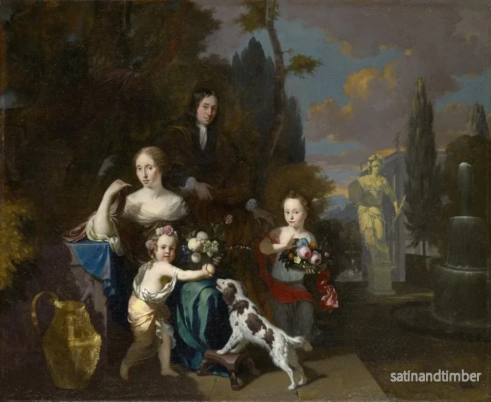 Reproduktion av målningen Familjeporträtt - Jan Baptist Weenix - Bild 2