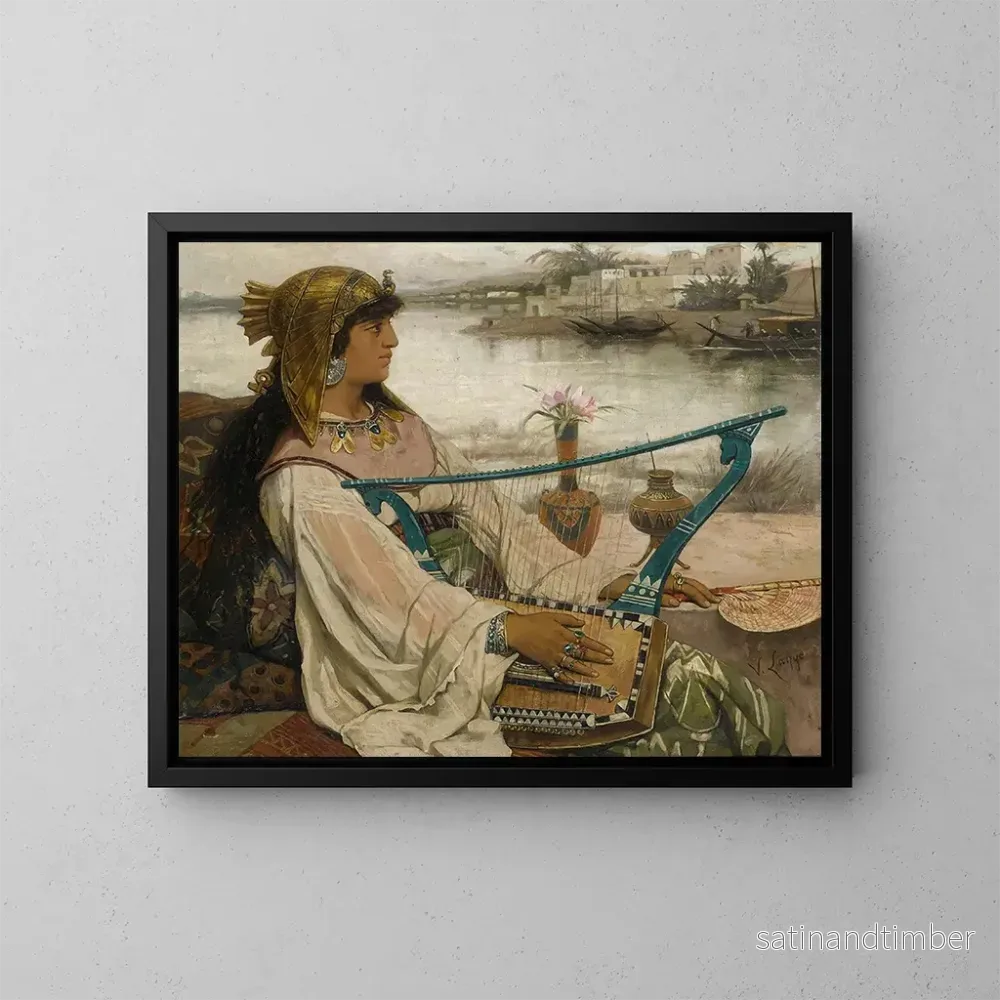 Reproduktion av målningen La lyre - Victor Lagye