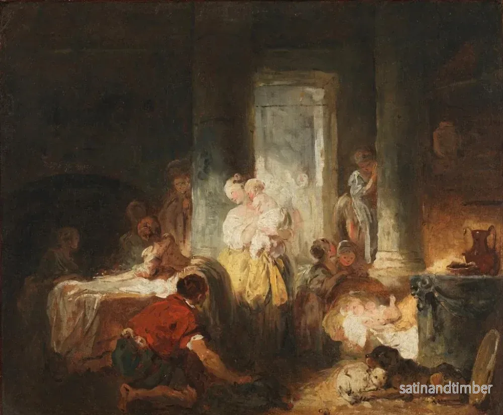 Reproduktion av målningen Romersk inomhusmålning - Jean-Honoré Fragonard - Bild 2