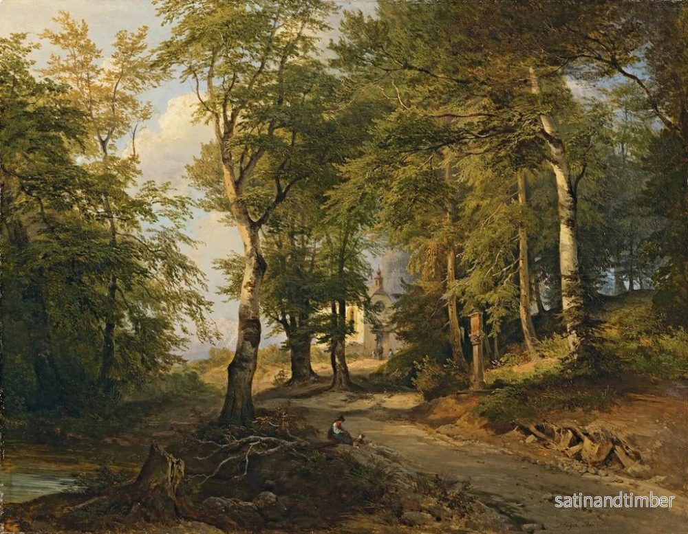 Reproduktion av målningen Chapelle dans les bois - Josef Höger - Bild 2