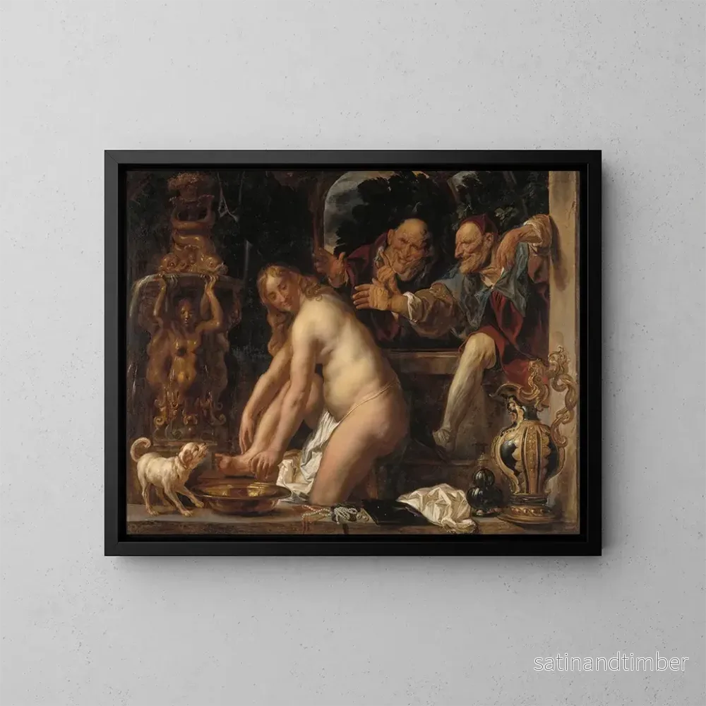 Reproduktion av målningen Susanne och de äldre - Jacob Jordaens