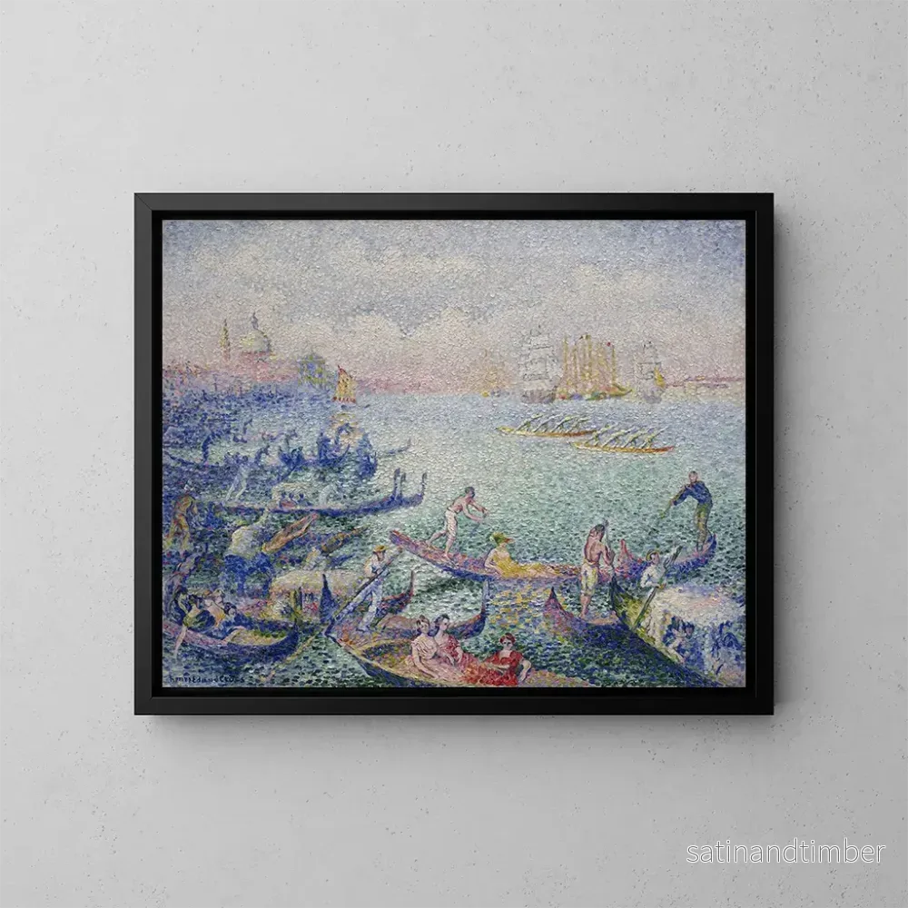 Reproduktion av målningen Regatta i Venedig – Henri-Edmond Cross Reproduktion av målningen Regatta i Venedig – Henri-Edmond Cross
