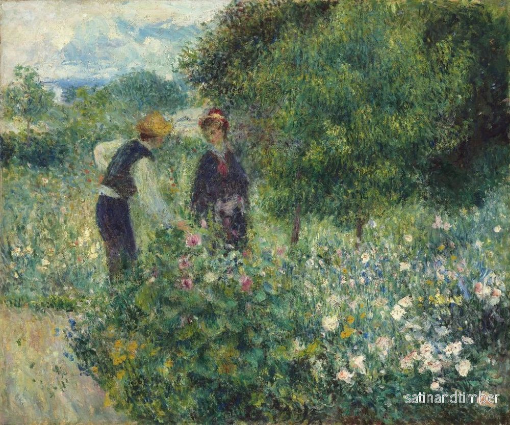 Reproduktion av målningen Cueillir des fleurs - Pierre-Auguste Renoir - Bild 2