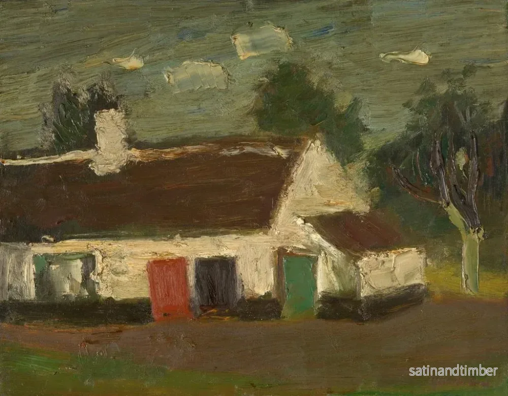 Reproduktion av målningen Ferme - Gustave De Smet - Bild 2