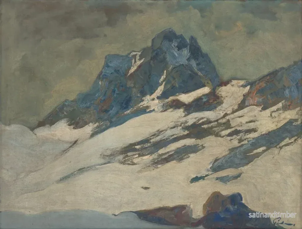 Reproduktion av målningen Les Tatras en hiver - Karol Polnyi - Bild 2