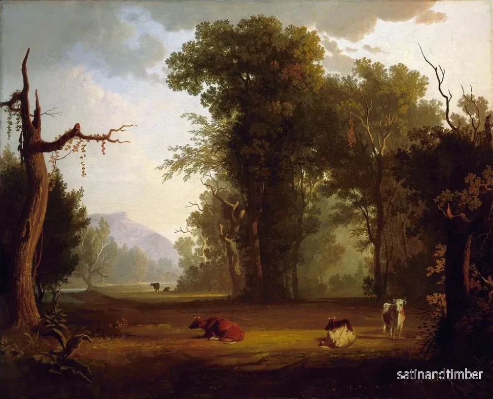 Reproduktion av målningen Landskap med boskap - George Caleb Bingham - Bild 2
