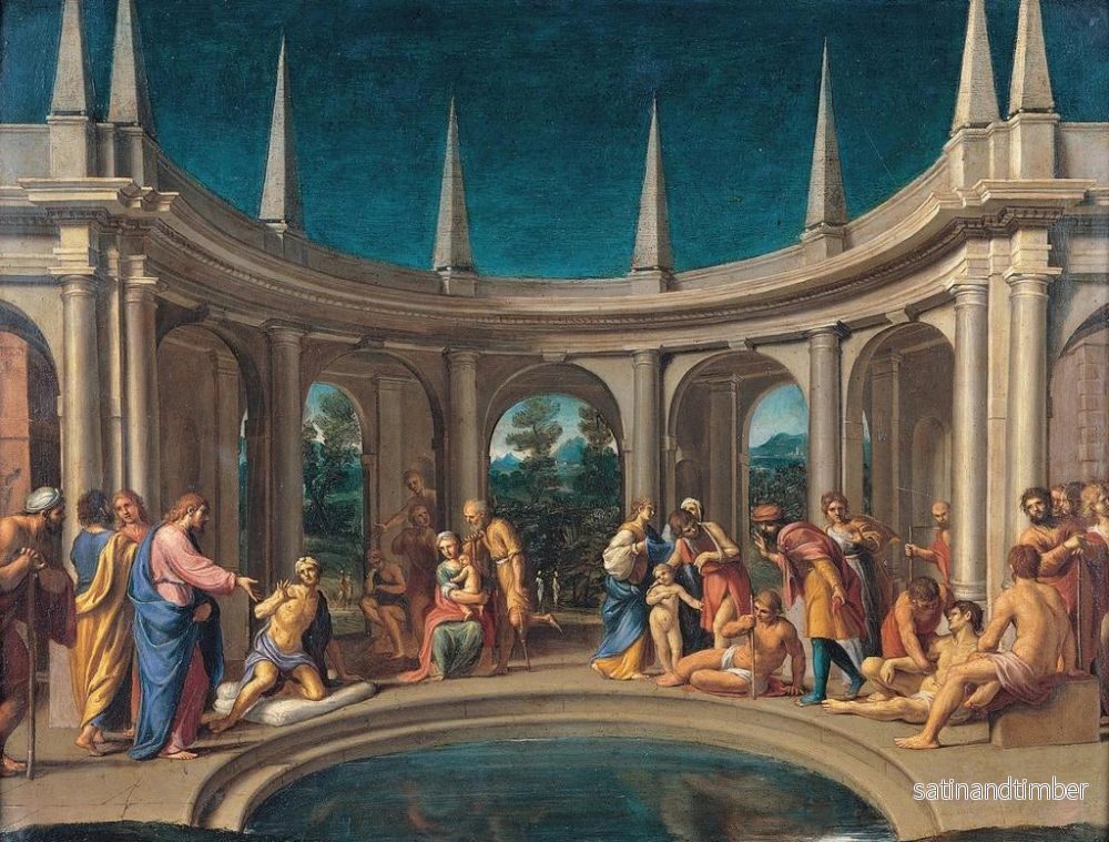 Reproduktion av målningen La piscine probatique - Lucio Massari - Bild 2