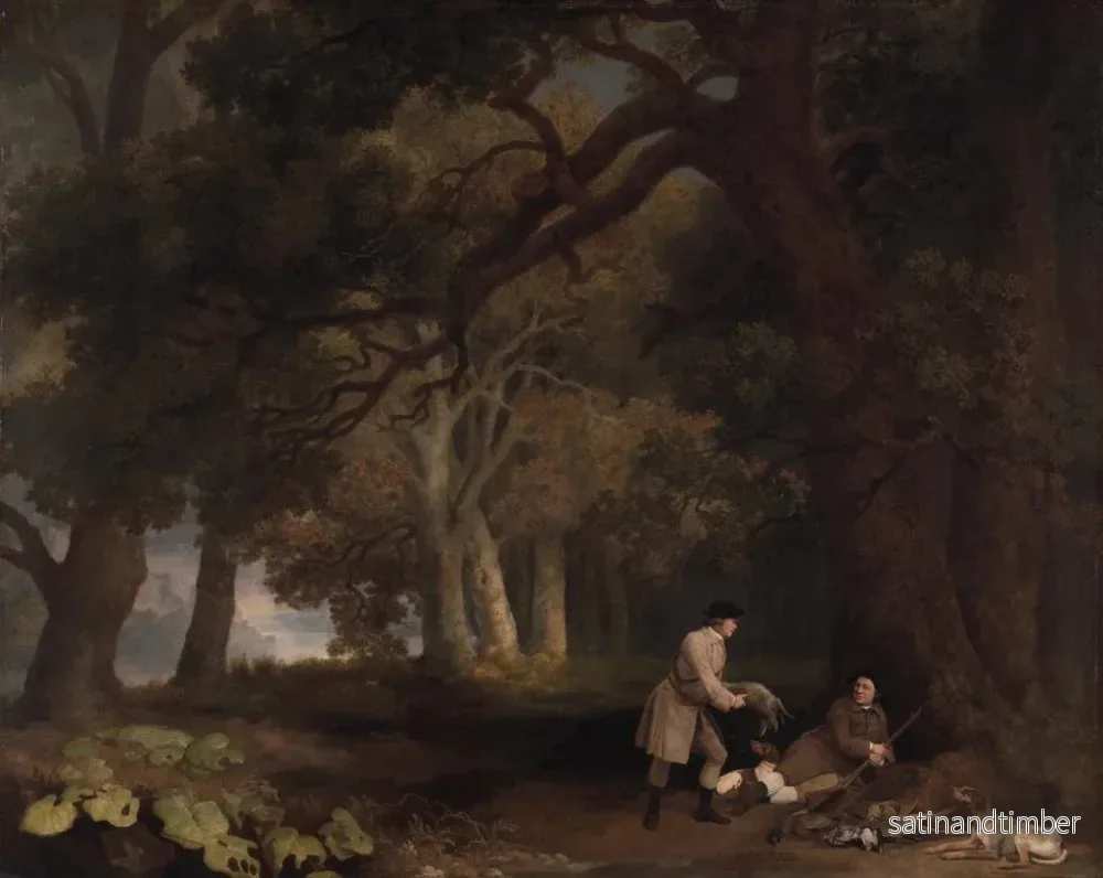 Reproduktion av målningen En vila efter jakten - George Stubbs - Bild 2