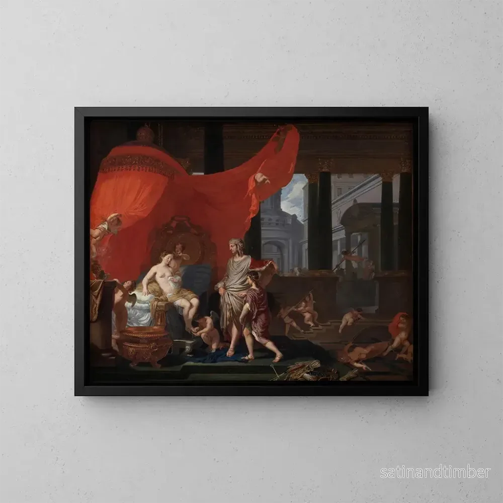Reproduktion av målningen Le mariage d'Alexandre et de Roxane - Gerard de Lairesse