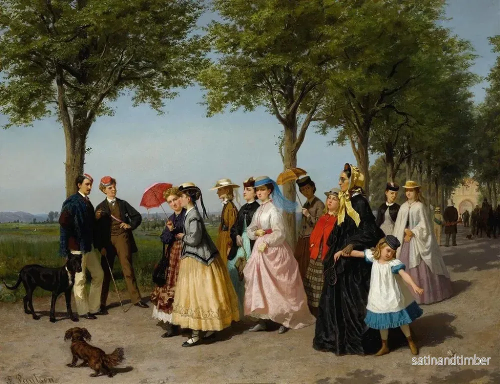 Reproduktion av målningen En promenad - Fritz Paulsen - Bild 2