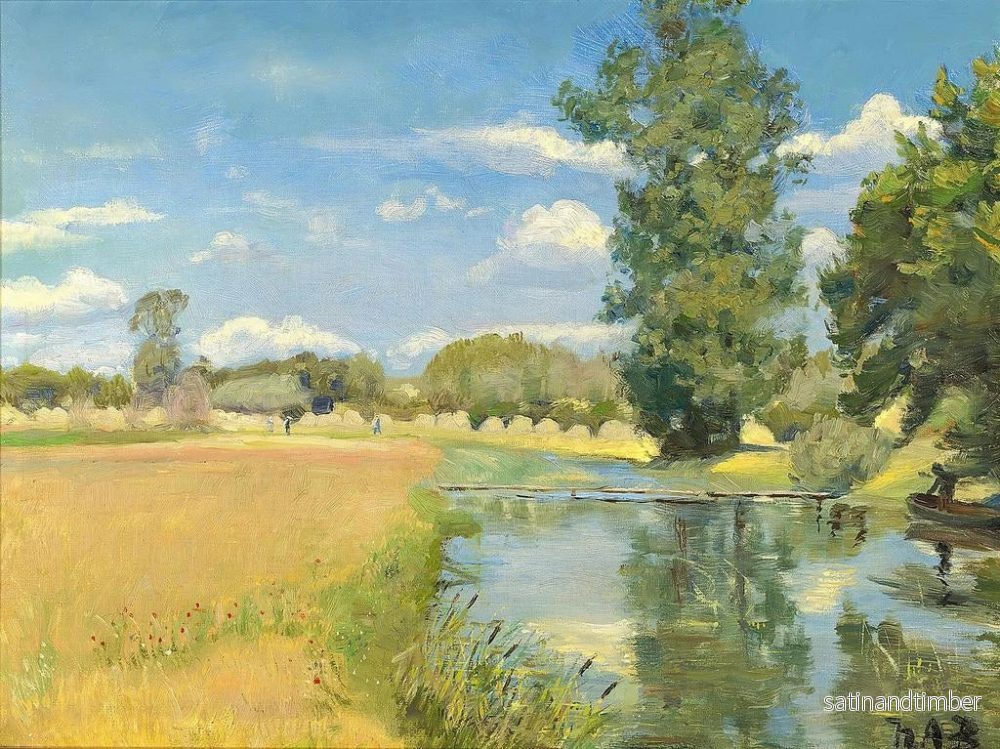 Reproduktion av målningen Flux genom ett sommarlandskap - Hans Andersen Brendekilde - Bild 2