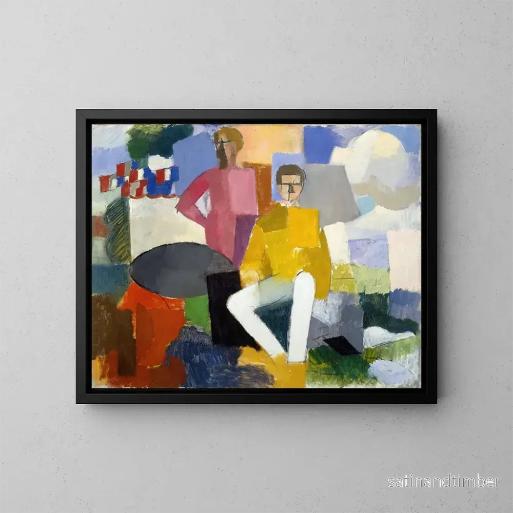 Reproduktion av målningen Le Quatorze Juillet – Roger de La Fresnaye Reproduktion av målningen Le Quatorze Juillet – Roger de La Fresnaye