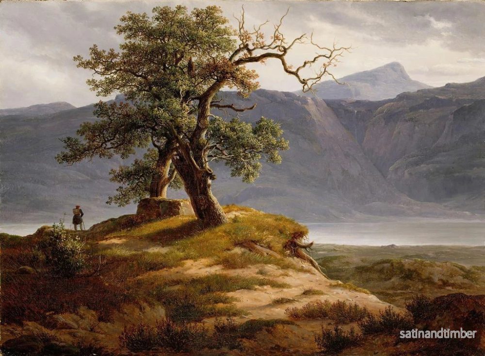 Reproduktion av målningen Landskapsbild med en resenär - Thomas Fearnley - Bild 2