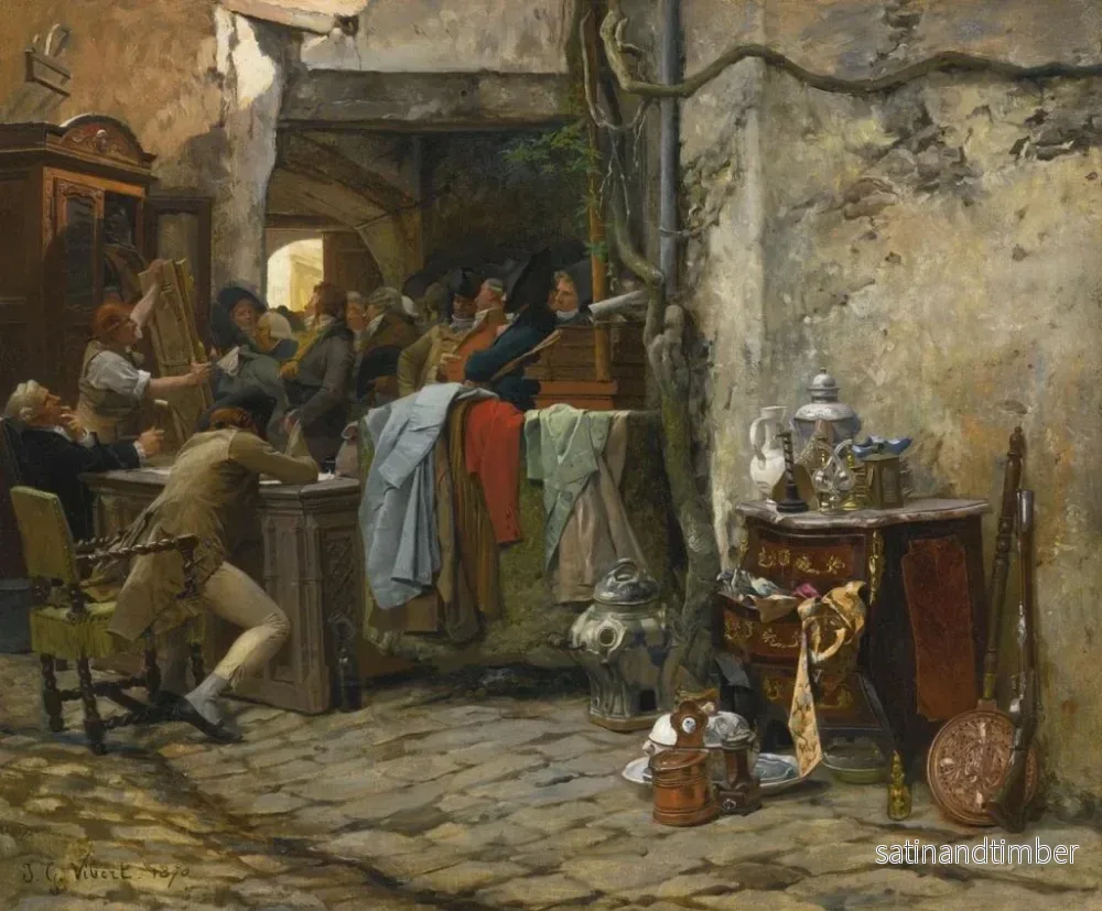 Reproduktion av målningen La vente mobilière - Jehan Georges Vibert - Bild 2