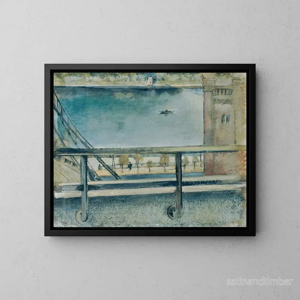Reproduktion av målningen Vy över Vltava, Prag - Friedl Dicker-Brandeis