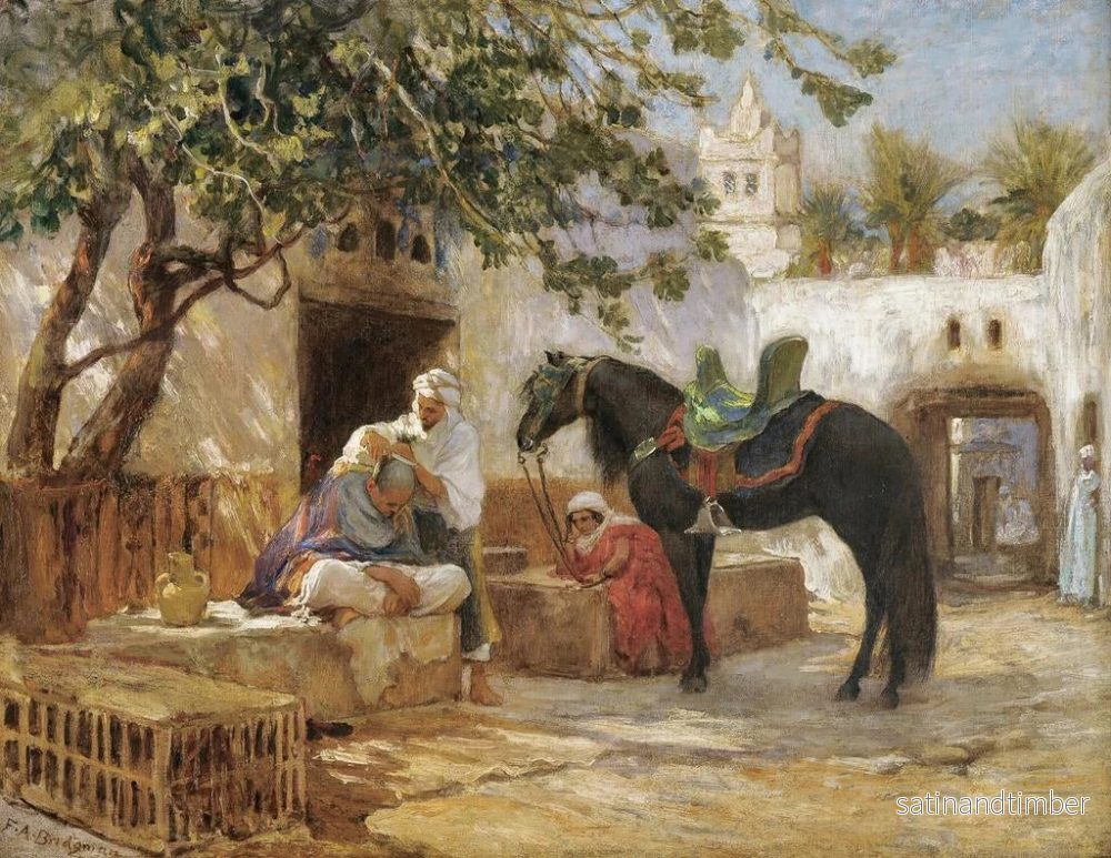 Reproduktion av målningen Le Barbier - Frederick Arthur Bridgman - Bild 2