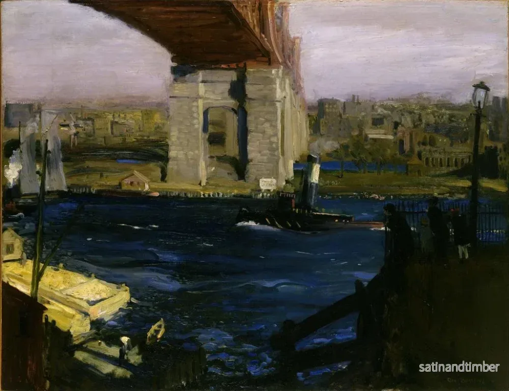 Reproduktion av målningen Pont de Blackwell's Island - George Wesley Bellows - Bild 2