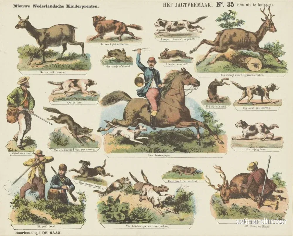 Reproduktion av målningen Le plaisir de la chasse - Emrik Binger - Bild 2
