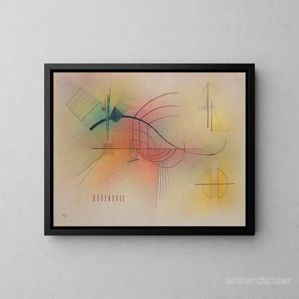 Reproduktion av målningen Ligne Ligne - Wassily Kandinsky