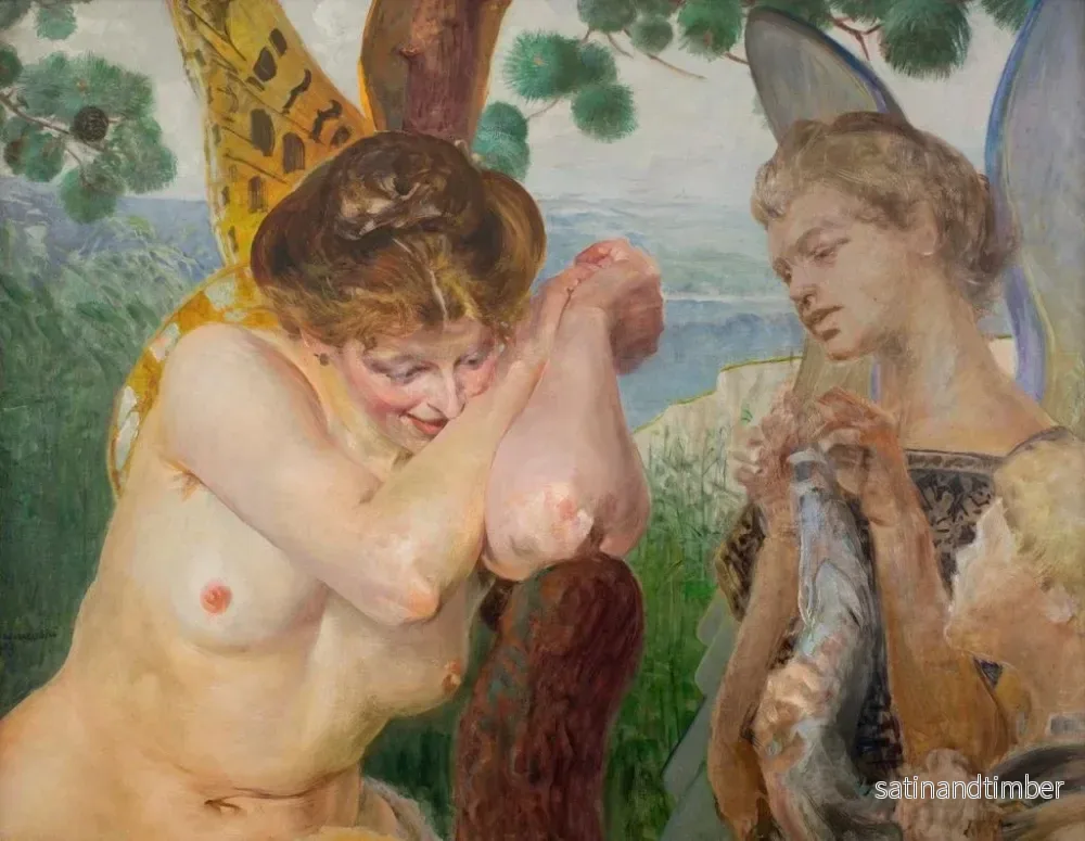 Reproduktion av målningen Tobias och en harpie - Jacek Malczewski - Bild 2