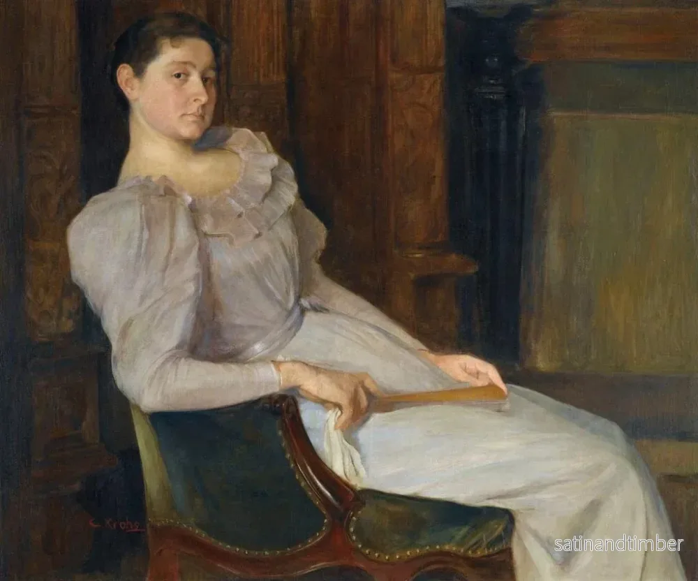 Reproduktion av målningen Fille i vitt - Christian Krohg - Bild 2