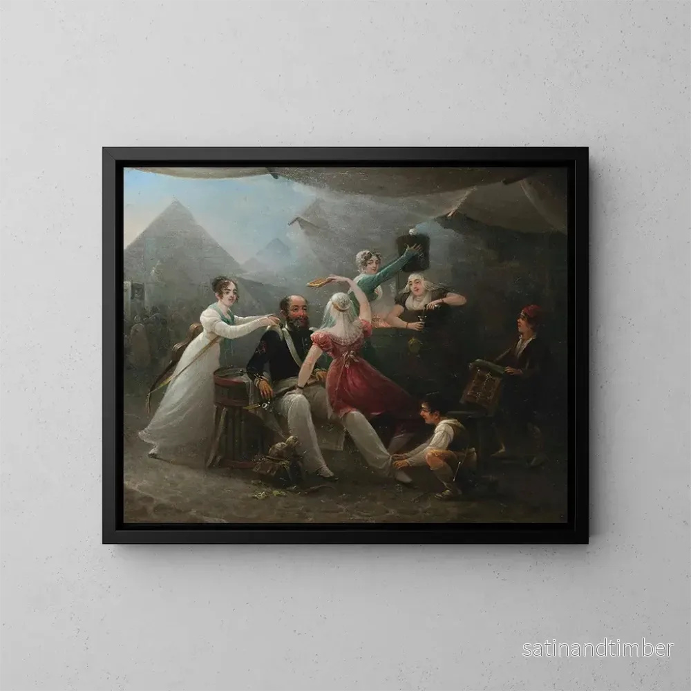 Reproduktion av målningen Choyer un officier à la foire - Petrus Christus