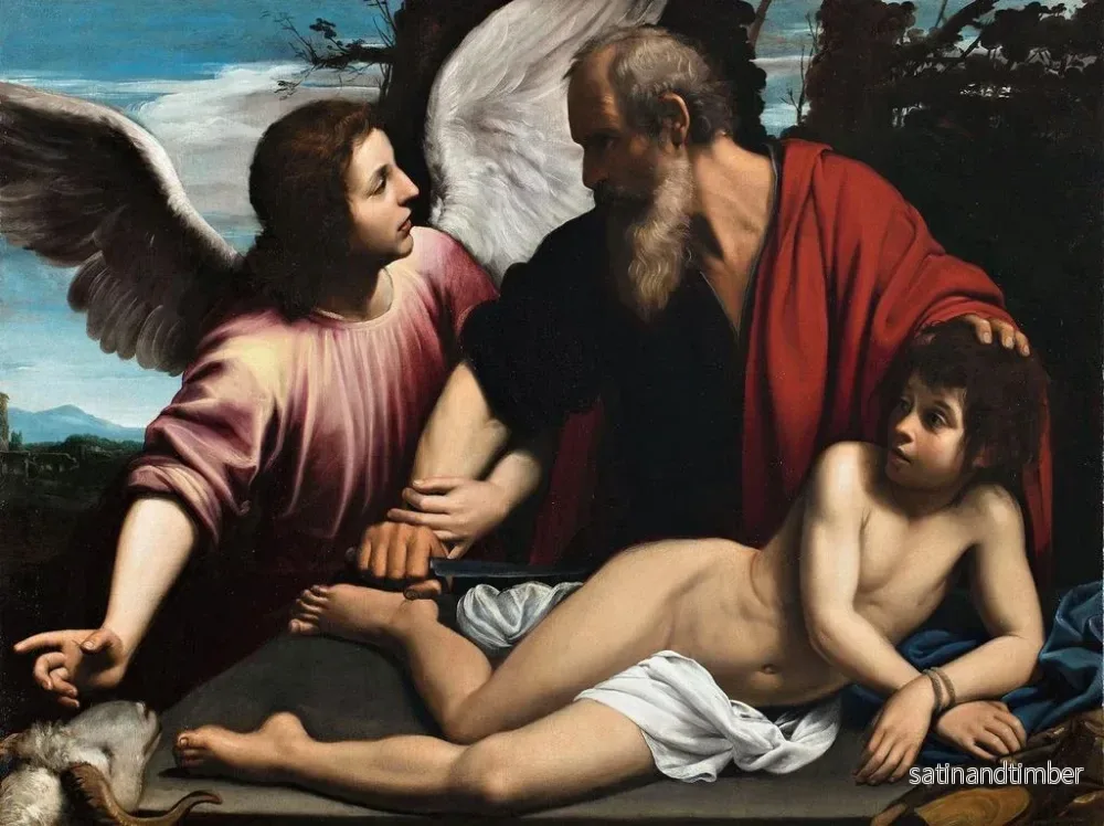 Reproduktion av målningen Le Sacrifice d'Isaac - Giuseppe Vermiglio - Bild 2
